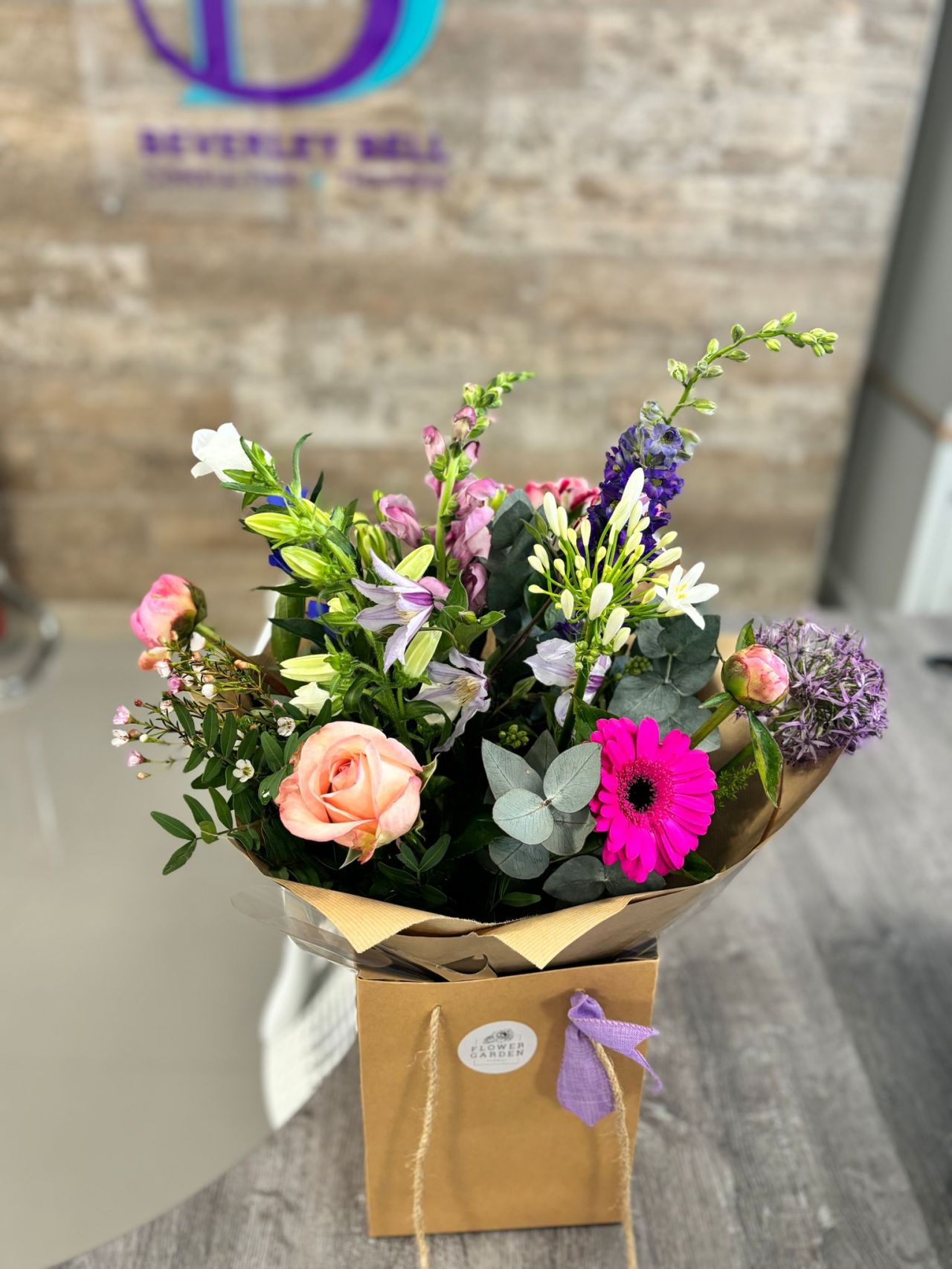 What a lovely surprise to receive these fabulous flowers!