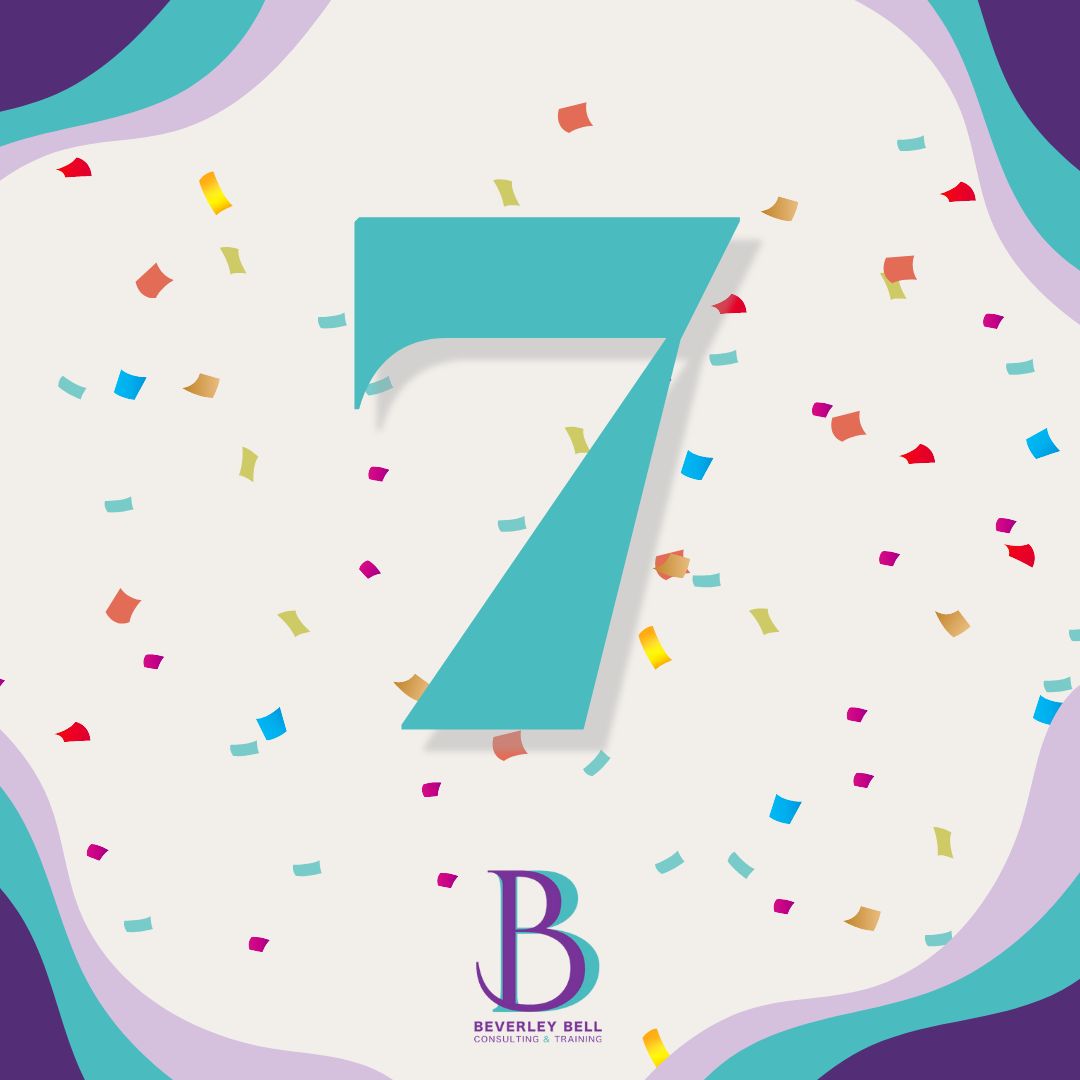 What could the number 7 signify for Beverley Bell Consulting & Training?